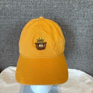 Smokey the Bear Hat Cap Mad Engine Limited Edition OSFA Gold Yellow Adjustable